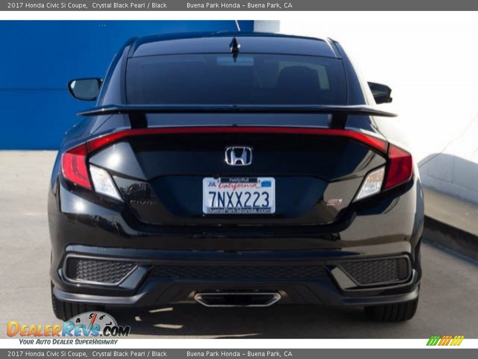 2017 Honda Civic Si Coupe Crystal Black Pearl / Black Photo #10