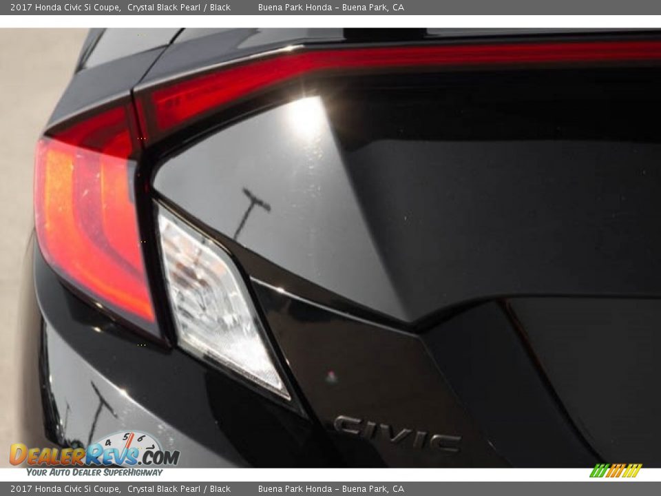 2017 Honda Civic Si Coupe Crystal Black Pearl / Black Photo #11
