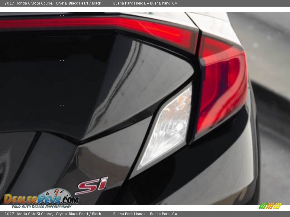 2017 Honda Civic Si Coupe Crystal Black Pearl / Black Photo #12