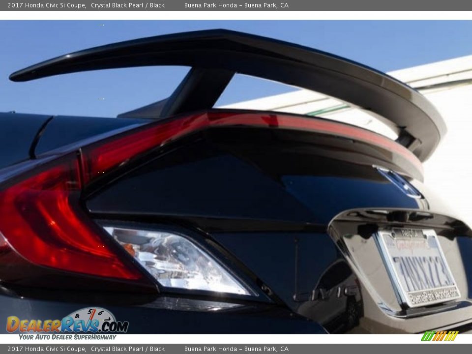 2017 Honda Civic Si Coupe Crystal Black Pearl / Black Photo #13