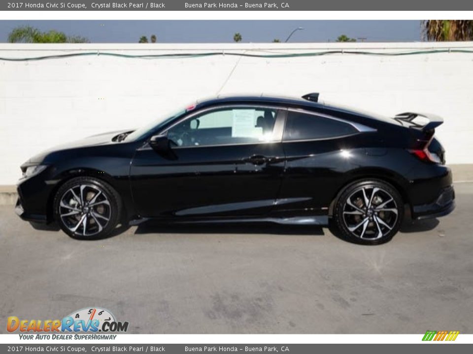 2017 Honda Civic Si Coupe Crystal Black Pearl / Black Photo #14