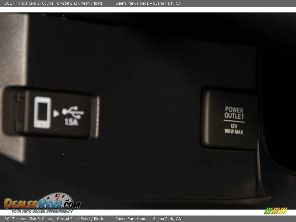 2017 Honda Civic Si Coupe Crystal Black Pearl / Black Photo #19
