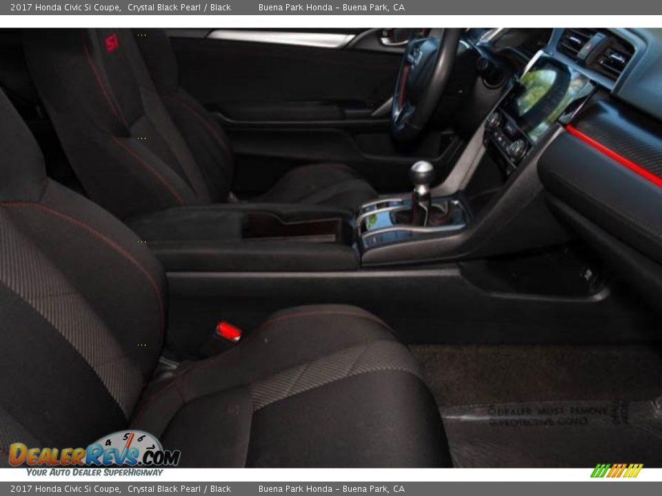 2017 Honda Civic Si Coupe Crystal Black Pearl / Black Photo #23