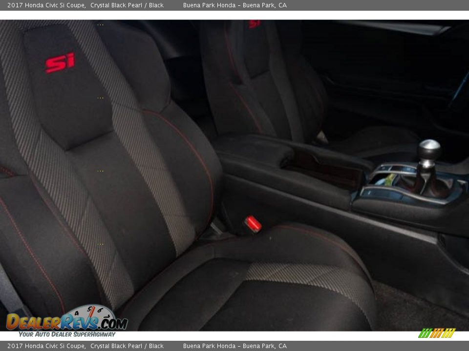 2017 Honda Civic Si Coupe Crystal Black Pearl / Black Photo #24
