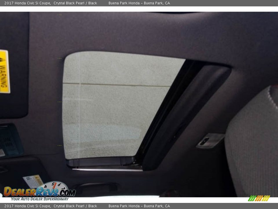 2017 Honda Civic Si Coupe Crystal Black Pearl / Black Photo #25