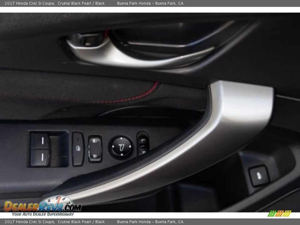 2017 Honda Civic Si Coupe Crystal Black Pearl / Black Photo #31