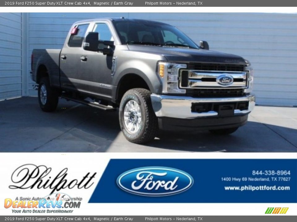 2019 Ford F250 Super Duty XLT Crew Cab 4x4 Magnetic / Earth Gray Photo #1