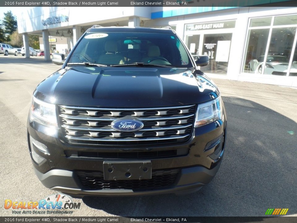 2016 Ford Explorer 4WD Shadow Black / Medium Light Camel Photo #2