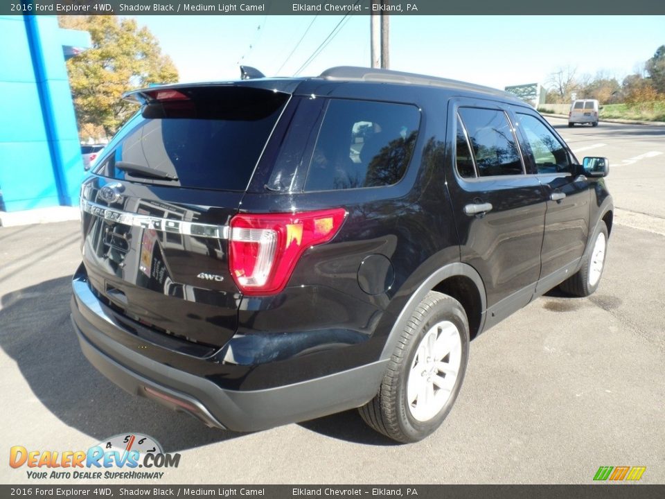 2016 Ford Explorer 4WD Shadow Black / Medium Light Camel Photo #5