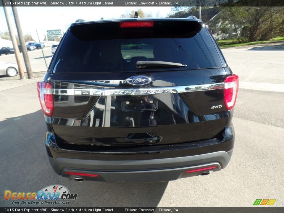 2016 Ford Explorer 4WD Shadow Black / Medium Light Camel Photo #6