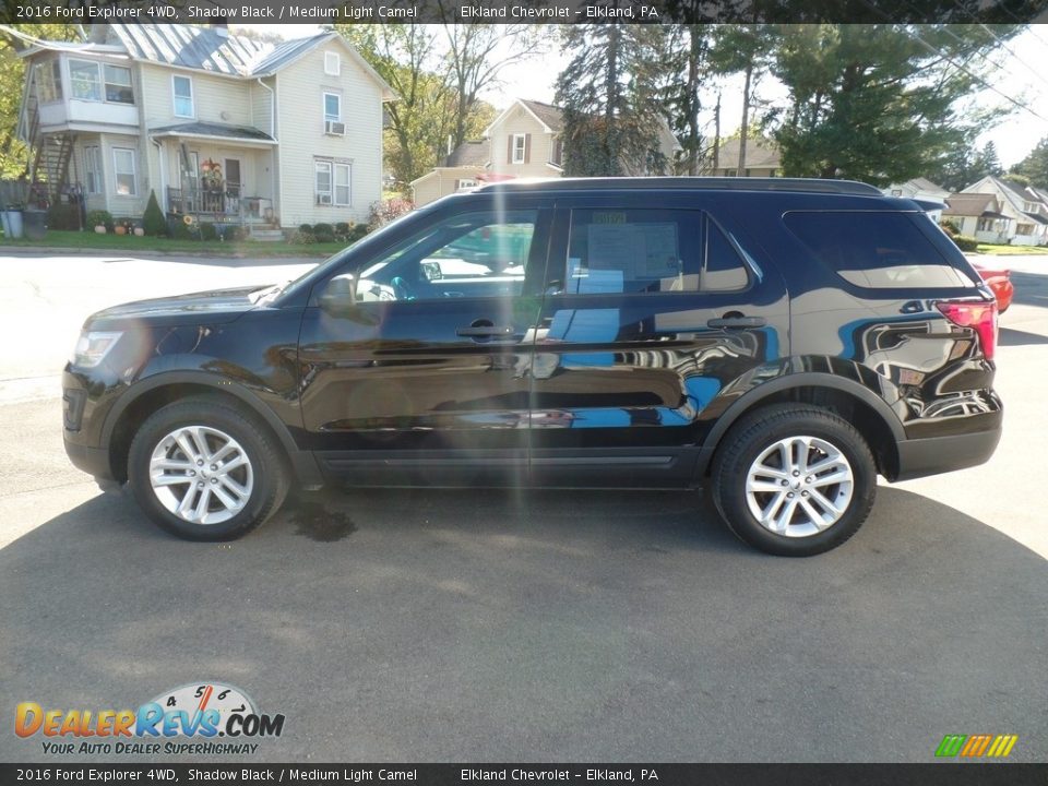 2016 Ford Explorer 4WD Shadow Black / Medium Light Camel Photo #8