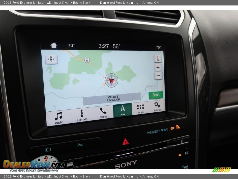 2018 Ford Explorer Limited 4WD Ingot Silver / Ebony Black Photo #4