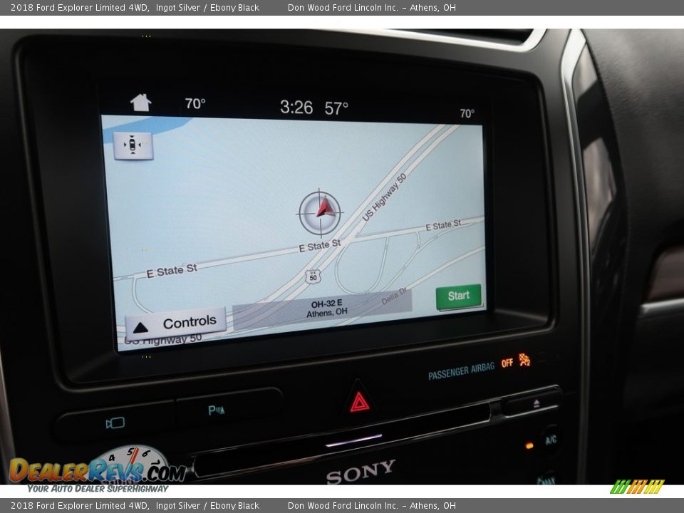 2018 Ford Explorer Limited 4WD Ingot Silver / Ebony Black Photo #5