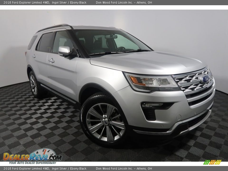 2018 Ford Explorer Limited 4WD Ingot Silver / Ebony Black Photo #7