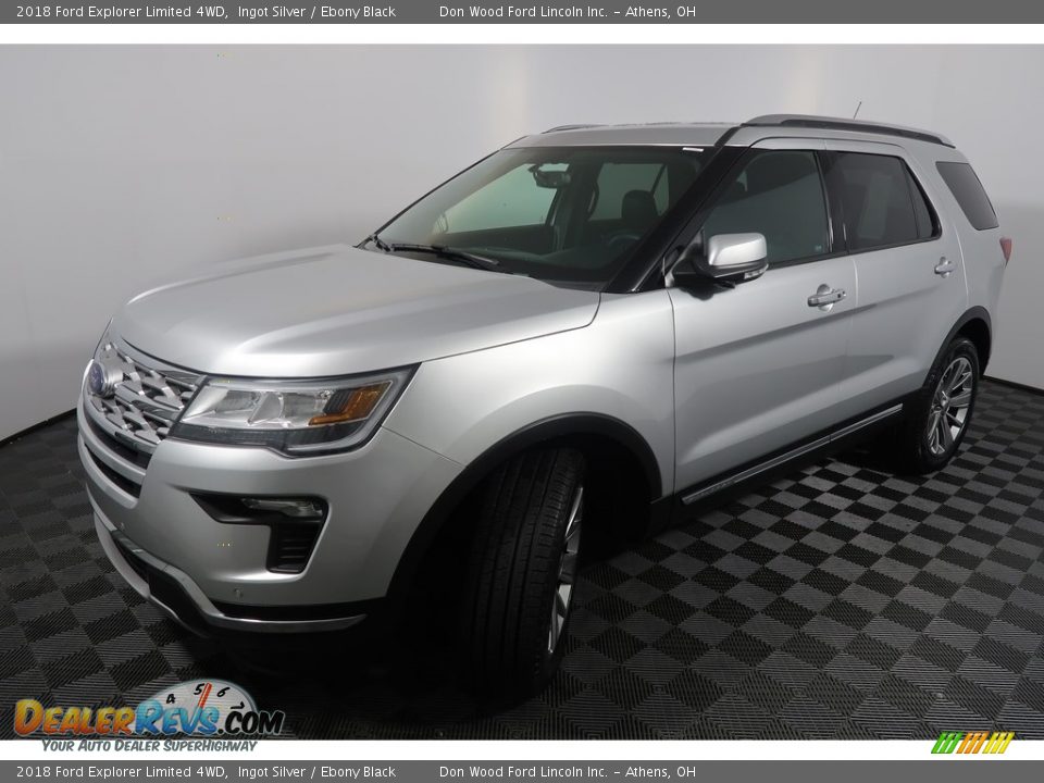 2018 Ford Explorer Limited 4WD Ingot Silver / Ebony Black Photo #9