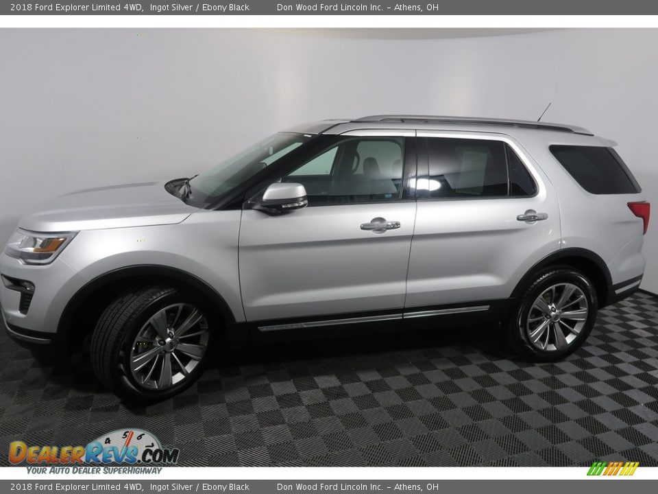 2018 Ford Explorer Limited 4WD Ingot Silver / Ebony Black Photo #10