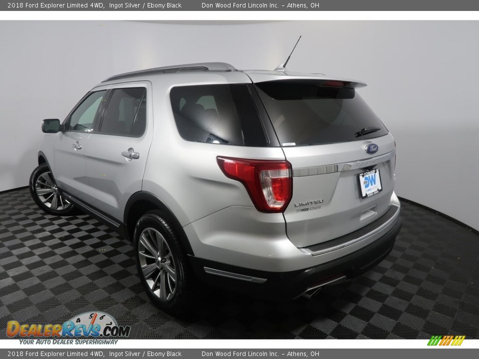 2018 Ford Explorer Limited 4WD Ingot Silver / Ebony Black Photo #12