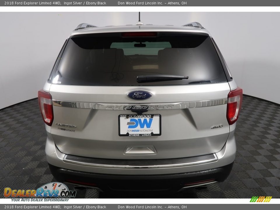 2018 Ford Explorer Limited 4WD Ingot Silver / Ebony Black Photo #13