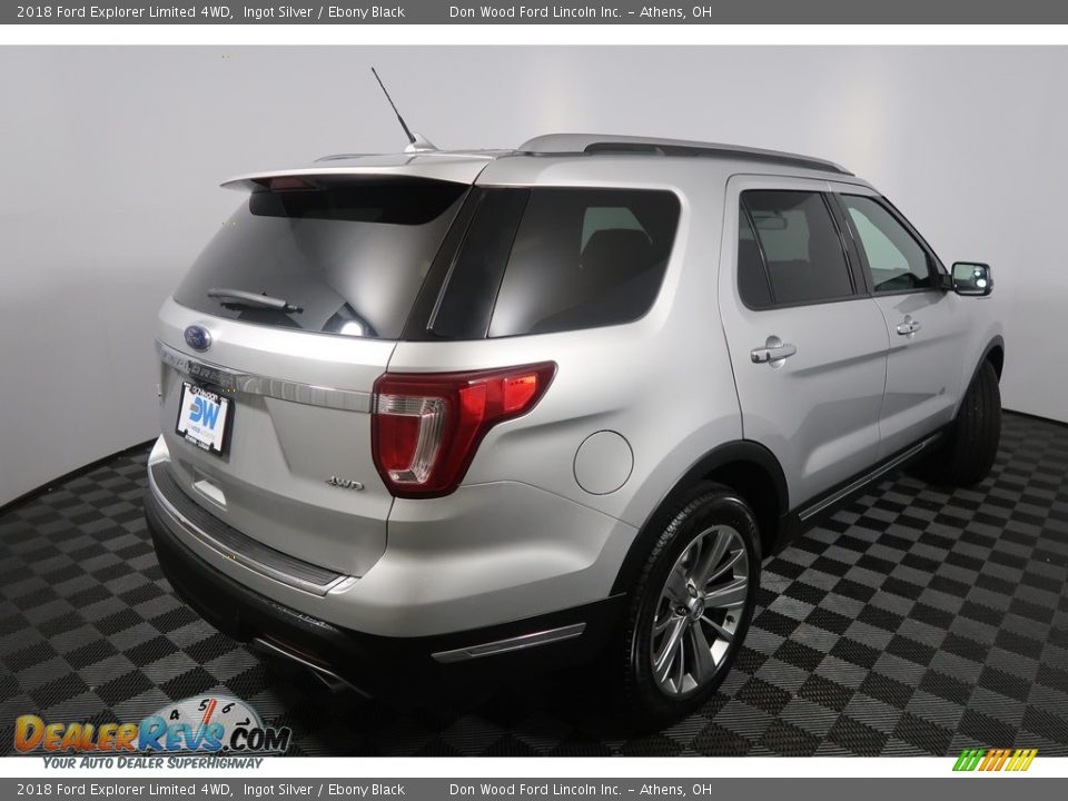 2018 Ford Explorer Limited 4WD Ingot Silver / Ebony Black Photo #14
