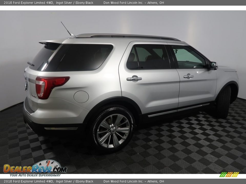 2018 Ford Explorer Limited 4WD Ingot Silver / Ebony Black Photo #15
