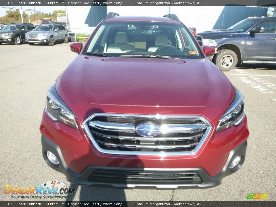 2019 Subaru Outback 2.5i Premium Crimson Red Pearl / Warm Ivory Photo #9