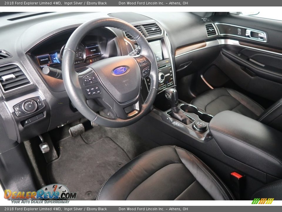2018 Ford Explorer Limited 4WD Ingot Silver / Ebony Black Photo #16
