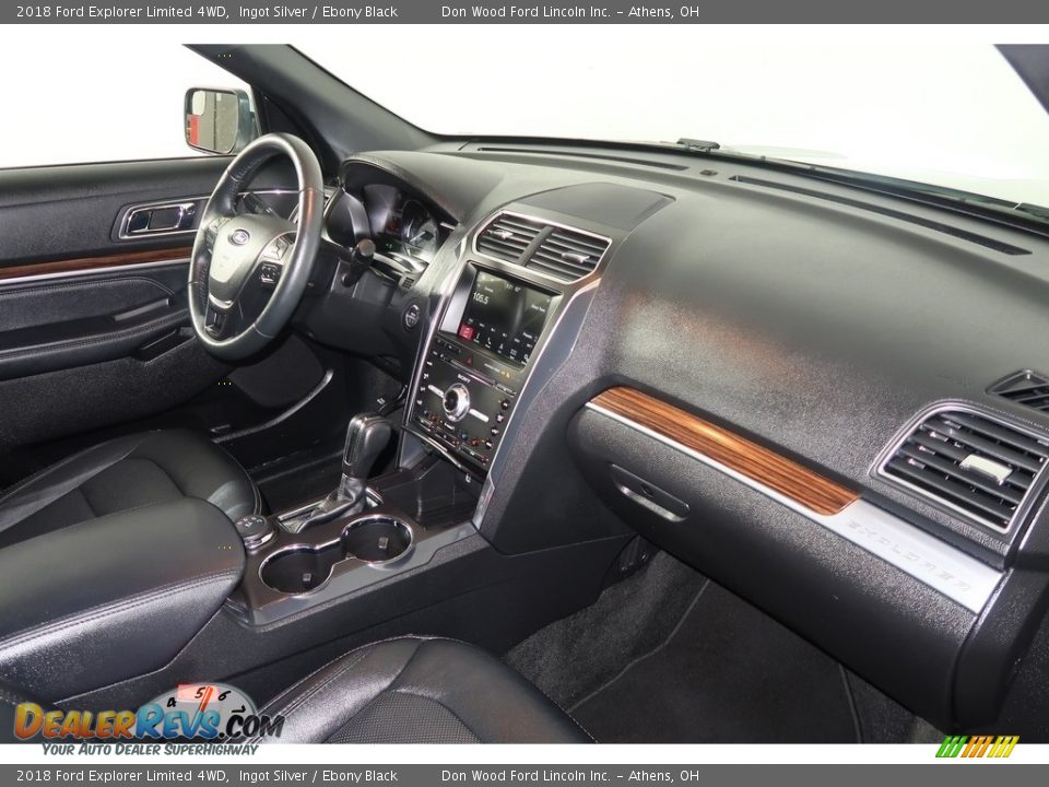 2018 Ford Explorer Limited 4WD Ingot Silver / Ebony Black Photo #17