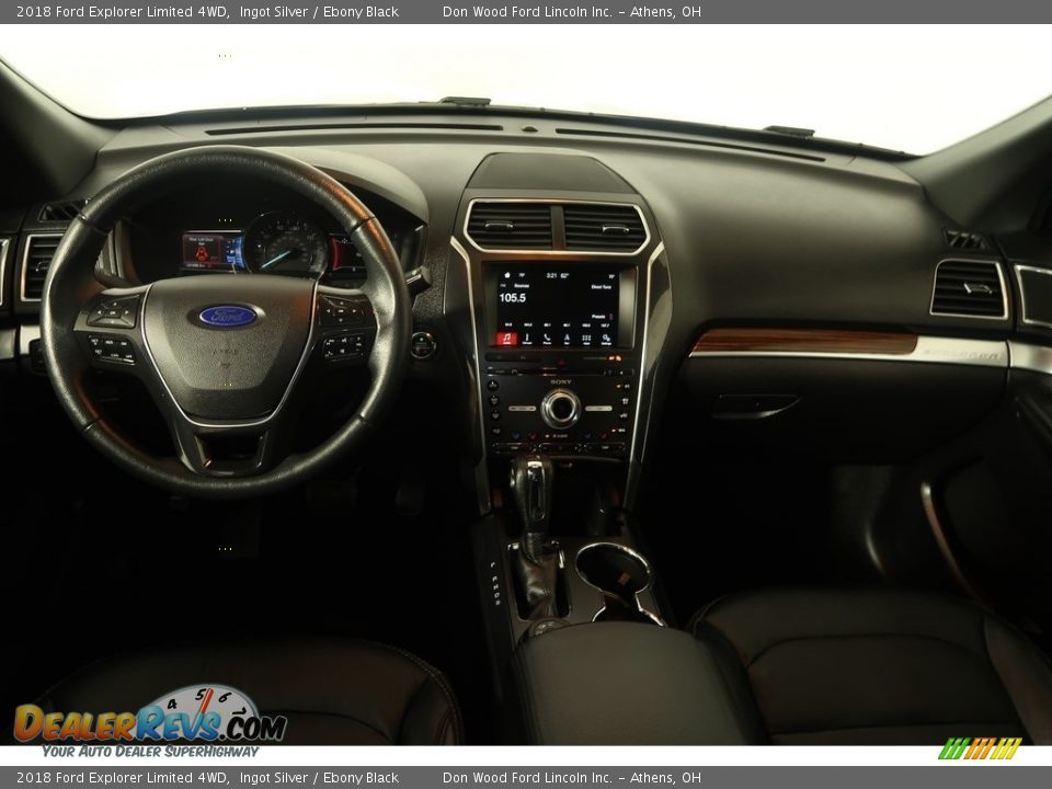 2018 Ford Explorer Limited 4WD Ingot Silver / Ebony Black Photo #18
