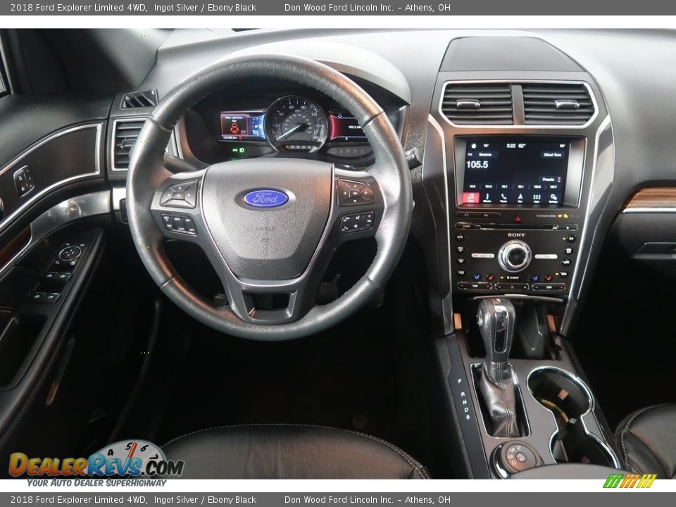 2018 Ford Explorer Limited 4WD Ingot Silver / Ebony Black Photo #19