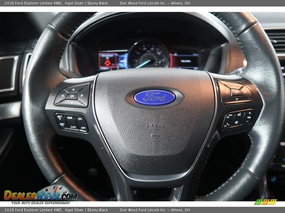 2018 Ford Explorer Limited 4WD Ingot Silver / Ebony Black Photo #20