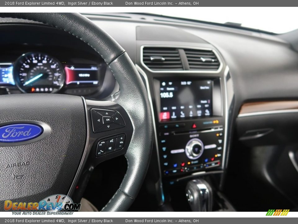 2018 Ford Explorer Limited 4WD Ingot Silver / Ebony Black Photo #23