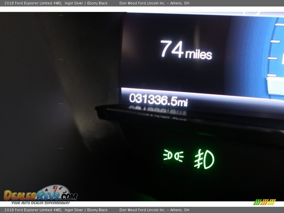 2018 Ford Explorer Limited 4WD Ingot Silver / Ebony Black Photo #25
