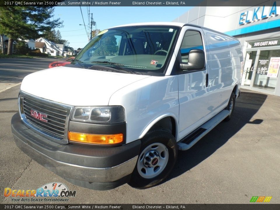 2017 GMC Savana Van 2500 Cargo Summit White / Medium Pewter Photo #1