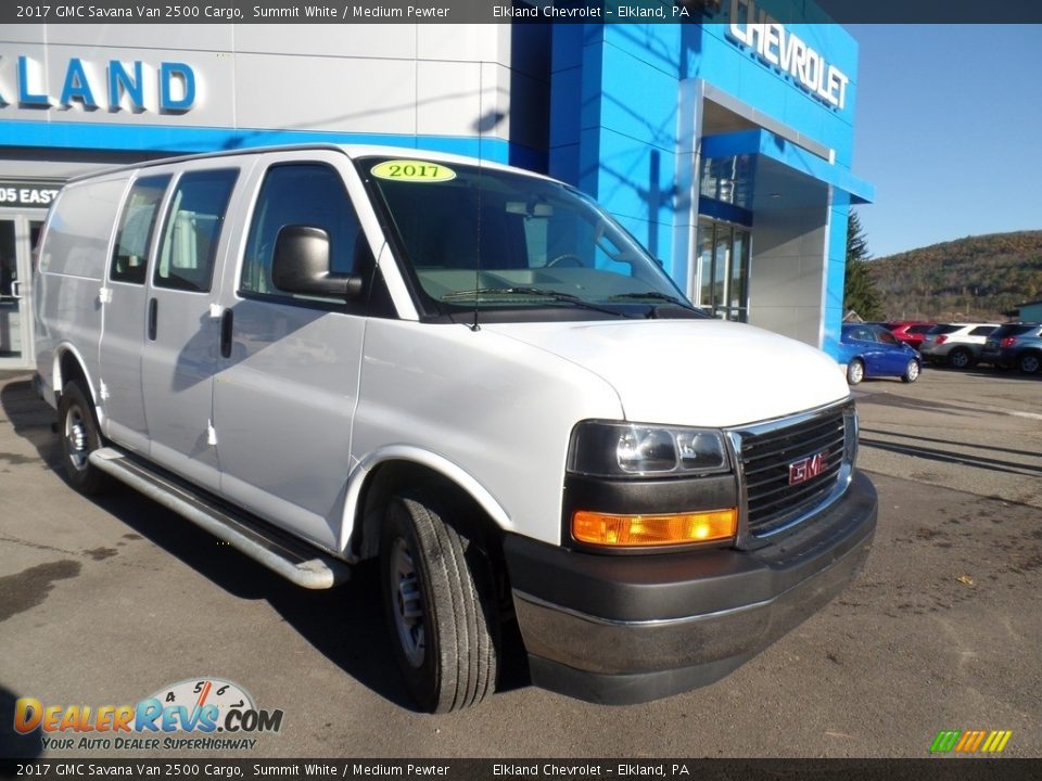 2017 GMC Savana Van 2500 Cargo Summit White / Medium Pewter Photo #3