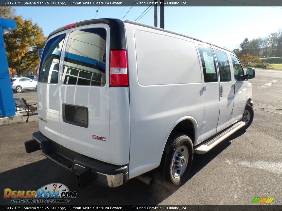 2017 GMC Savana Van 2500 Cargo Summit White / Medium Pewter Photo #5