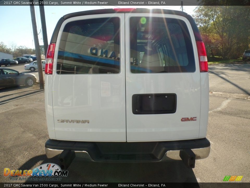 2017 GMC Savana Van 2500 Cargo Summit White / Medium Pewter Photo #6