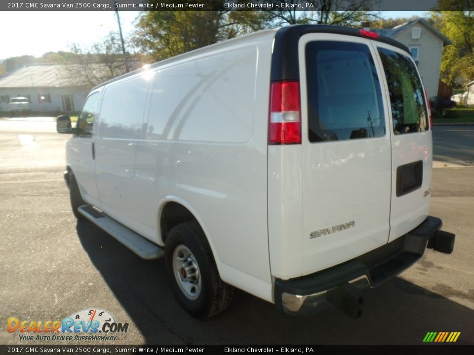 2017 GMC Savana Van 2500 Cargo Summit White / Medium Pewter Photo #7
