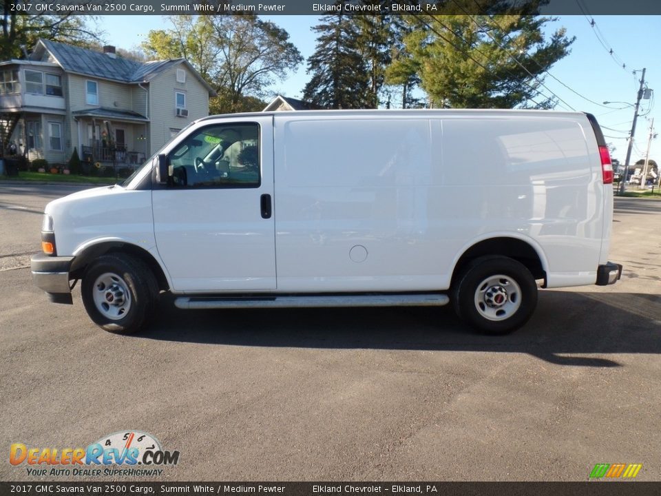 2017 GMC Savana Van 2500 Cargo Summit White / Medium Pewter Photo #8