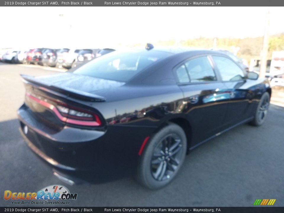 2019 Dodge Charger SXT AWD Pitch Black / Black Photo #4