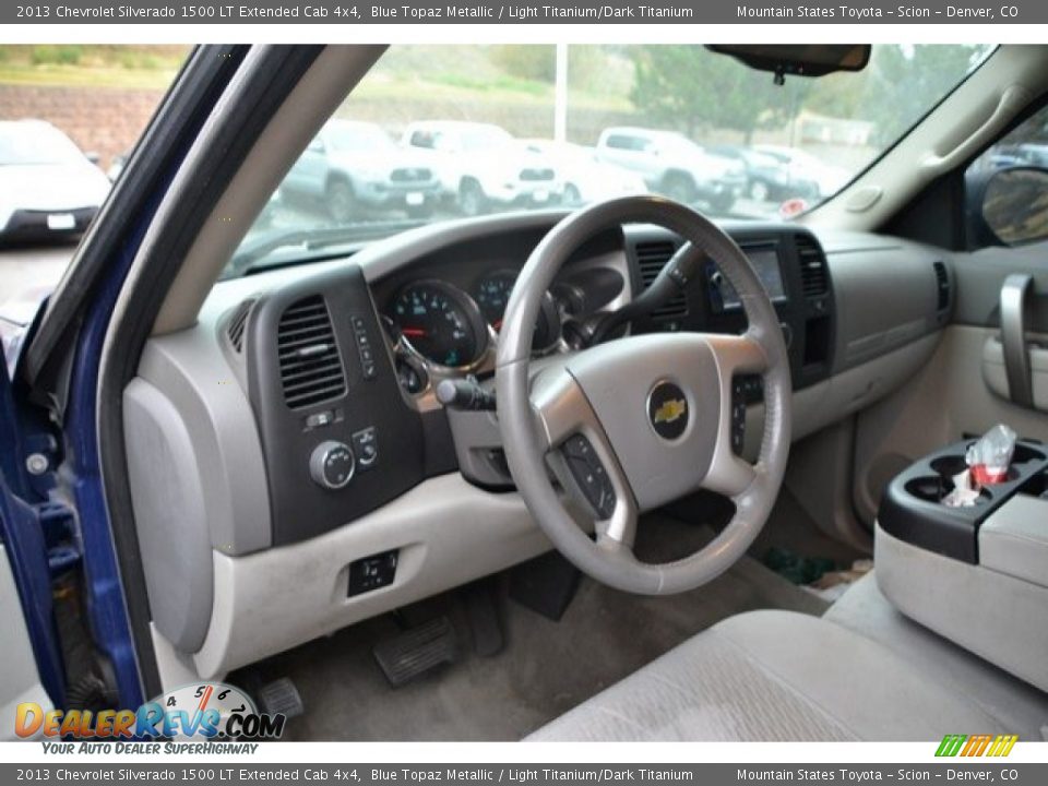2013 Chevrolet Silverado 1500 LT Extended Cab 4x4 Blue Topaz Metallic / Light Titanium/Dark Titanium Photo #10