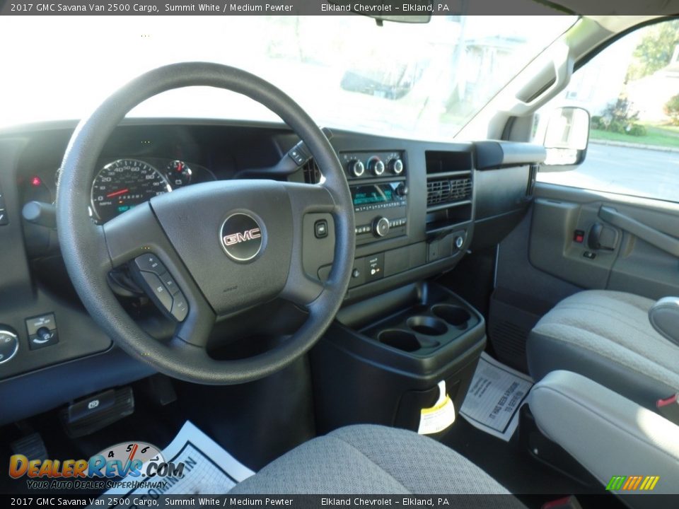 2017 GMC Savana Van 2500 Cargo Summit White / Medium Pewter Photo #19