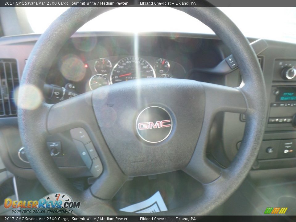 2017 GMC Savana Van 2500 Cargo Summit White / Medium Pewter Photo #21