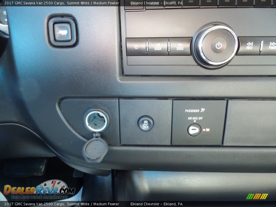2017 GMC Savana Van 2500 Cargo Summit White / Medium Pewter Photo #27