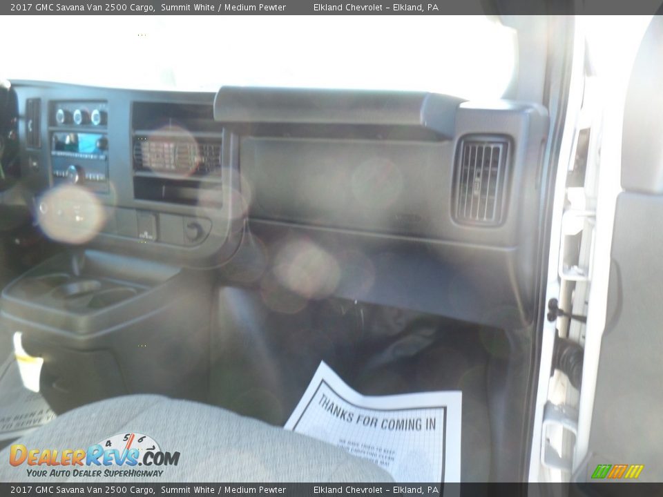 2017 GMC Savana Van 2500 Cargo Summit White / Medium Pewter Photo #35