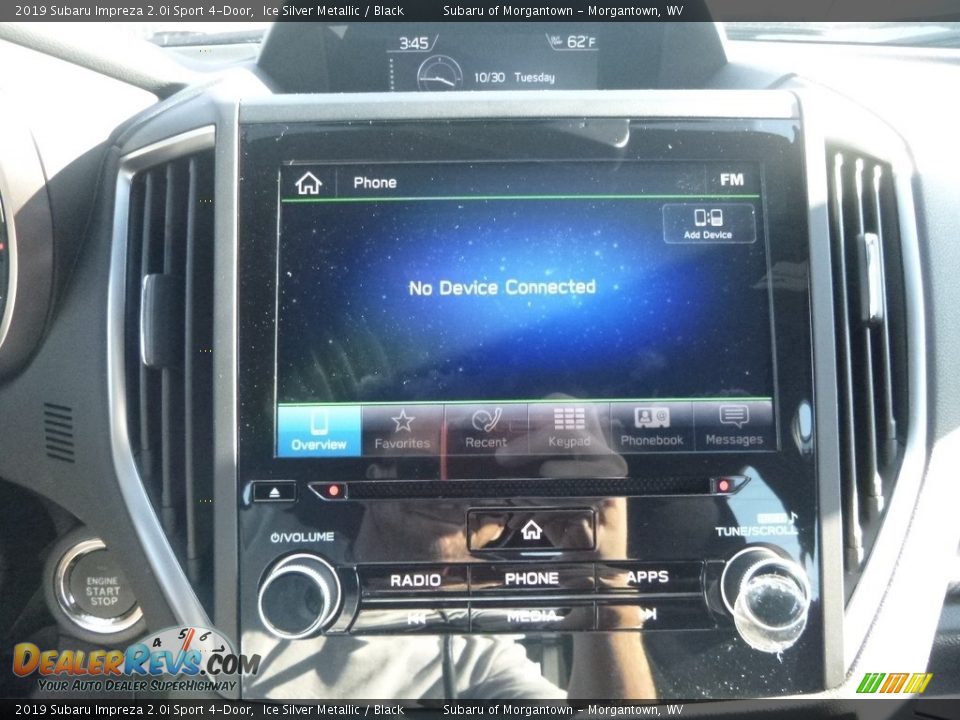 2019 Subaru Impreza 2.0i Sport 4-Door Ice Silver Metallic / Black Photo #17