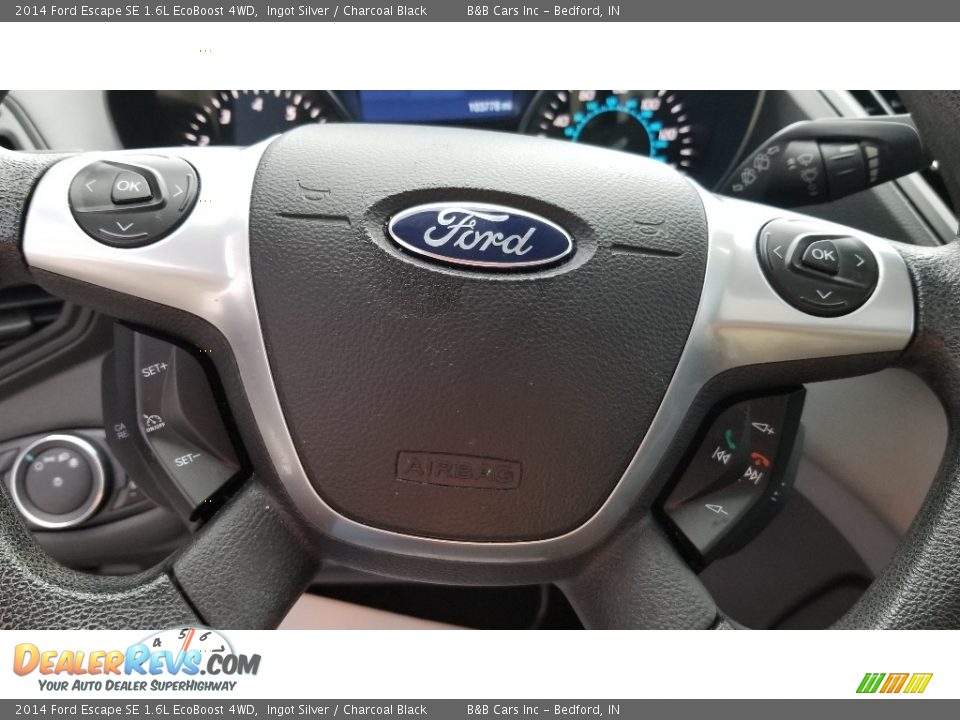 2014 Ford Escape SE 1.6L EcoBoost 4WD Ingot Silver / Charcoal Black Photo #12