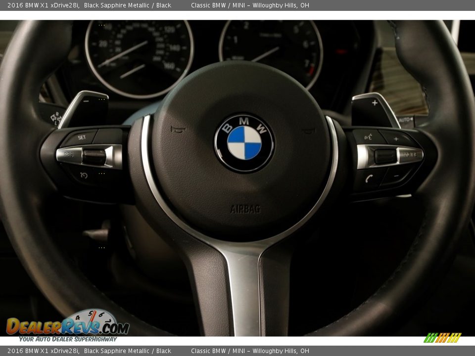 2016 BMW X1 xDrive28i Black Sapphire Metallic / Black Photo #7