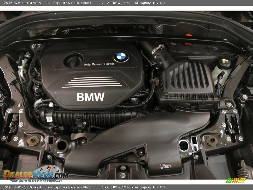 2016 BMW X1 xDrive28i Black Sapphire Metallic / Black Photo #28
