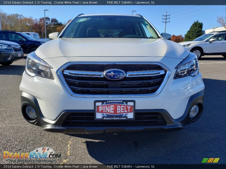 2019 Subaru Outback 2.5i Touring Crystal White Pearl / Java Brown Photo #2