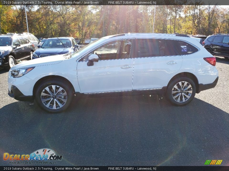 2019 Subaru Outback 2.5i Touring Crystal White Pearl / Java Brown Photo #3